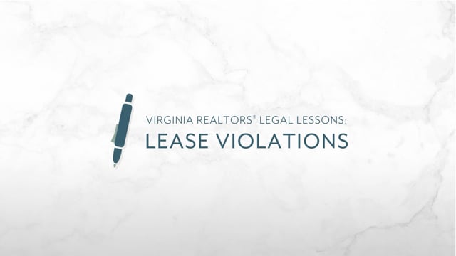 Lease Violations – Legal Video