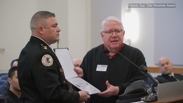 Deputy Superintendent Frank Diaz Receives Award