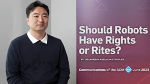 Should Robots Have Rights or Rites?