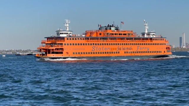 Ferry from the Ferry - a 1-minute view from the Staten Island Ferry