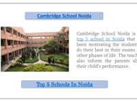 Top 5 Schools in Noida