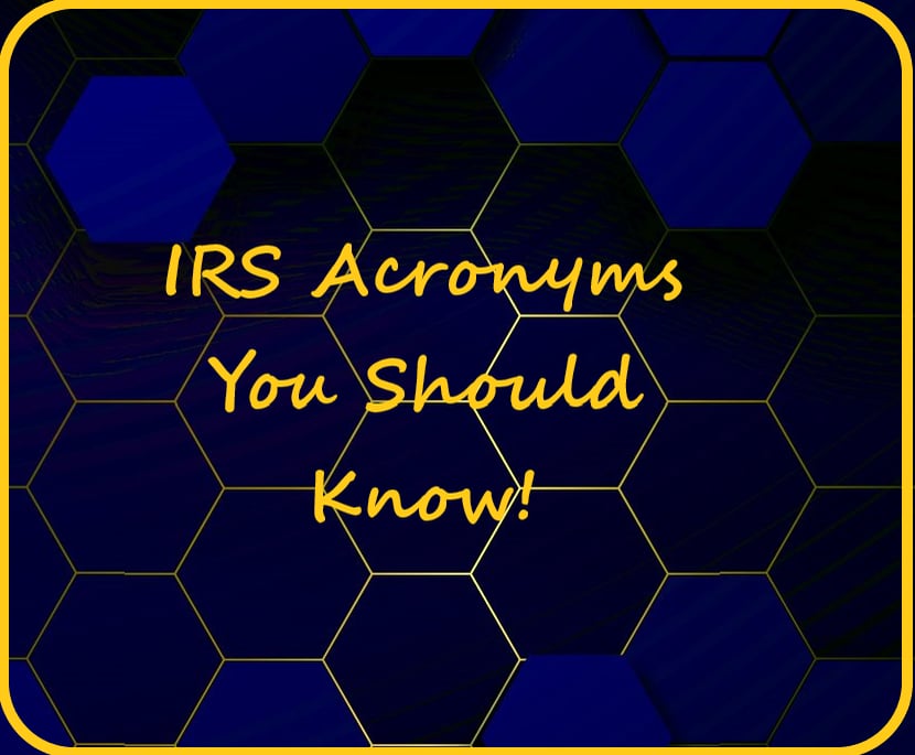 IRS Acronyms You Should Know On Vimeo