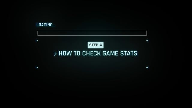 Step 4) How to check game stats