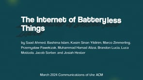 The Internet of Batteryless Things