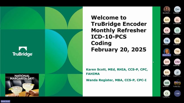 February 2025 Refresher: Encoder Refresher Training Coding with ICD-10-PCS Codes
