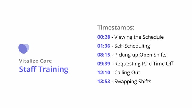 Vitalize Staff Training Video with Captions