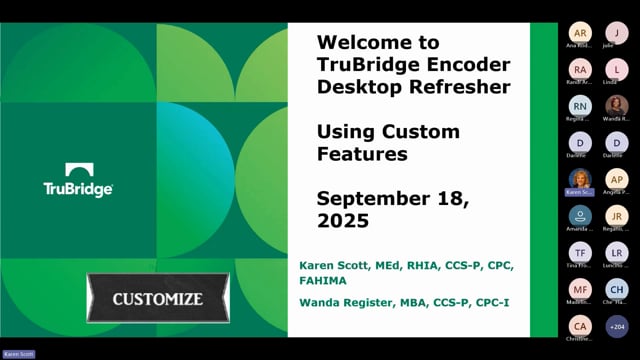 September 2025 Refrsher: Understanding and Using Custom Features