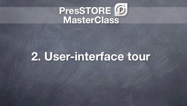 2. User-Interface Tour (13 mins)