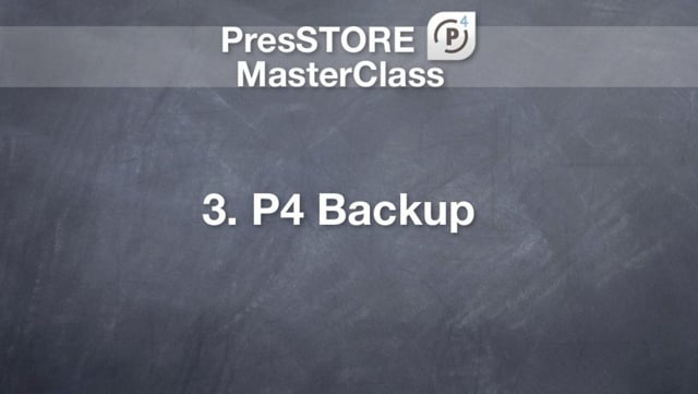 3. Backup (1h 25mins)