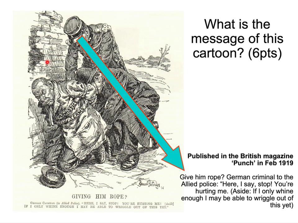 Treaty Of Versailles Cartoon Analysis Give Him Rope On Vimeo