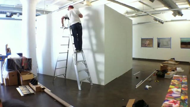 Time Laps of the physical setup of Kinesthesia Room #1 in the Visual Arts Gallery in New York City, June 2012