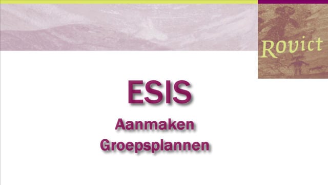 ESIS: Aanmaken Groepsplannen
