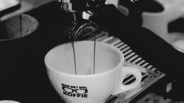 Man Met Bril Koffie