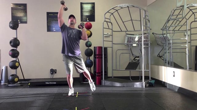 Baseball Strength: DB 3D Balance w/OH Lifts