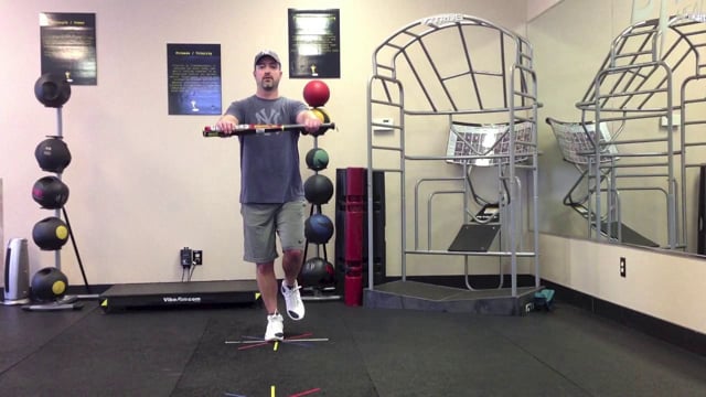 Baseball Balance: 3D OH Reach with Bat