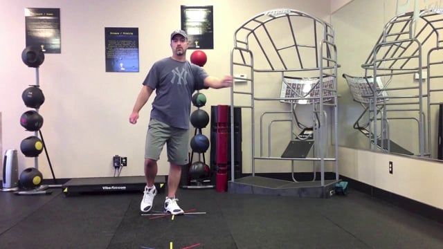 Baseball Balance: 3D Arm Reach Kn to OH w Toe Tweaks