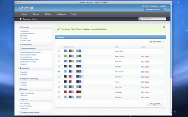 Blesta v3: Themes