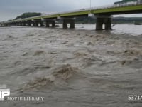 大井川下流、台風で増水 6月20日