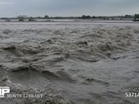 大井川下流、台風で増水 6月20日