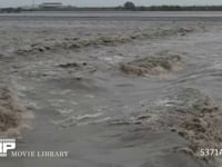大井川下流、台風で増水 6月20日
