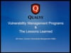 Vulnerability Management Programs and Lessons Learned from the Field - Bill Olson