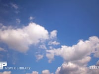 青空と雲の微速度撮影 空のみ　左から右