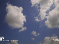 青空と雲の微速度撮影 空のみ　奥から手前