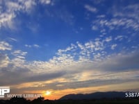 鱗雲の夕焼け　微速度撮影 南東向き　西の風