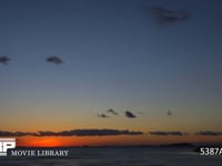 瀬戸内海に沈む夕日　微速度撮影 瀬戸内海の夕暮れ風景