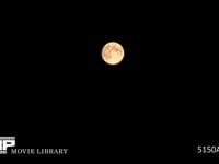 中秋の名月　風情のある月見の夜　微速度撮影 秋の十五夜の満月