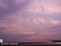紫色の夕暮れ　4K微速度撮影 4Kで撮影した瀬戸内海の夕暮れ風景です