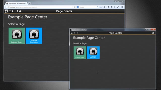 Page Center for page navigation