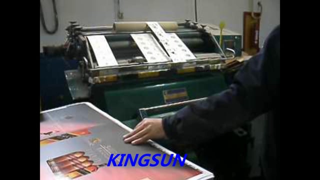 Kingsun brand semi-automatic hot foil stamping and die cutting machine