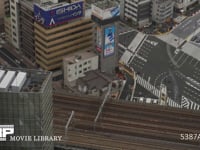 東京タイムラプス4K（微速度撮影） 道路と鉄道　　俯瞰