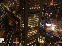 東京タイムラプス4K（微速度撮影） 東京タワーの見える夜景　俯瞰〜チルトアップ