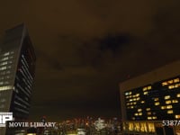 東京タイムラプス4K（微速度撮影） 東京の夜景と夜の雲の動き　60fps　サンプル動画は30fps