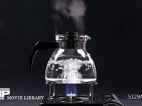 コーヒーサーバ-　水の沸騰　実験用コンロ 水蒸気の発生