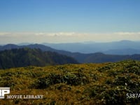 剣山山頂からの眺め　4K　微速度撮影 徳島県　剣山山頂にて　風が強い日