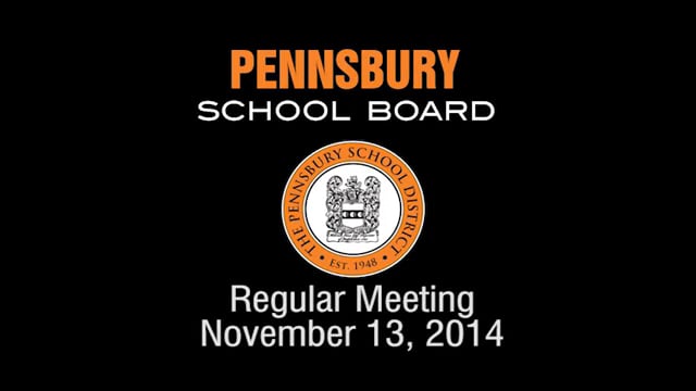 Pennsbury School Board Meeting for November 13, 2014