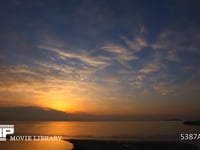 空と雲のタイムラプス　4K 瀬戸内海の夕焼け　60fps　サンプル動画は30fps