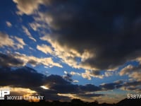 空と雲のタイムラプス　4K 冬らしい雲の夕景　60fps　サンプル動画は30fps