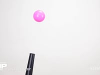 ボールが浮く様子 ベルヌーイの定理　空気の粘性の実験