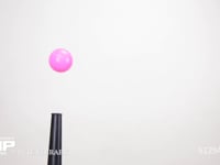 ボールが浮く様子 ベルヌーイの定理　空気の粘性の実験
