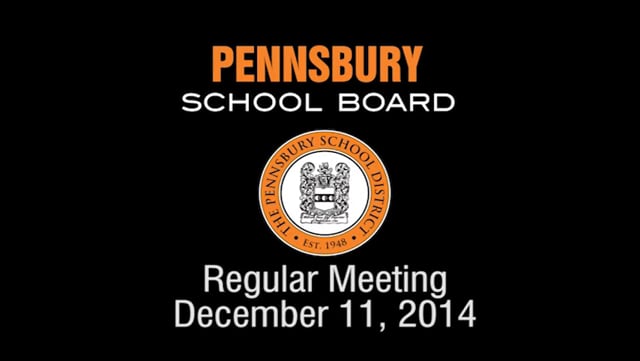 Pennsbury School Board Meeting for December 11, 2014