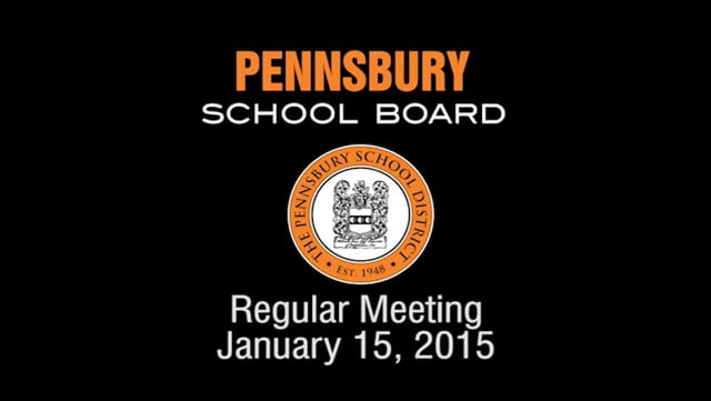 Pennsbury School Board Meeting for January 15, 2015