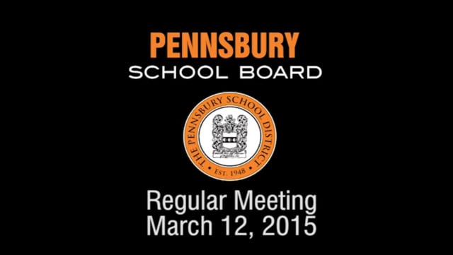 Pennsbury School Board Meeting for March 12, 2015