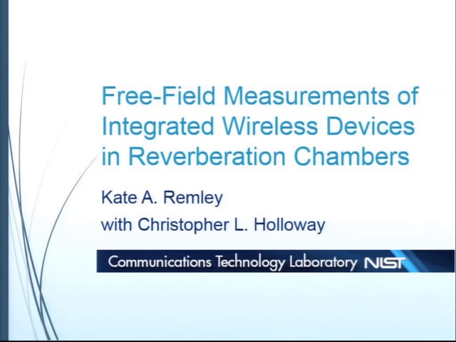 Free-Field Measurements of Integrated Wireless Devices in Reverberation Chambers [ARFTG84, Remley]