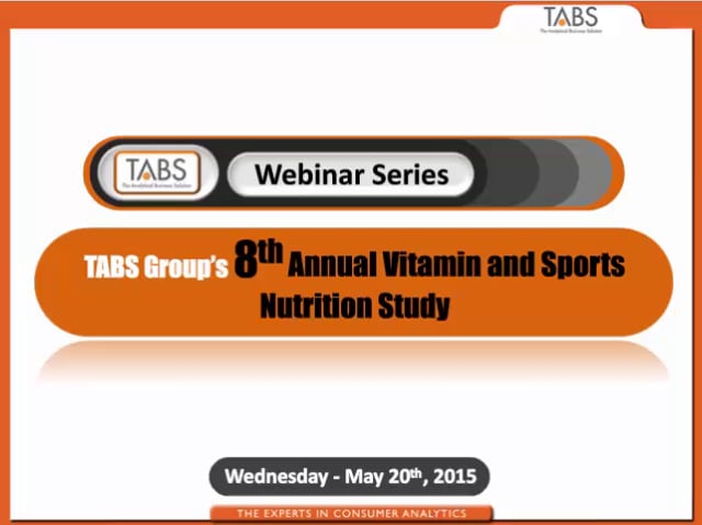 TABS Group 8th Annual Vitamin and Sports Nutrition Study Webinar (5/20/15)