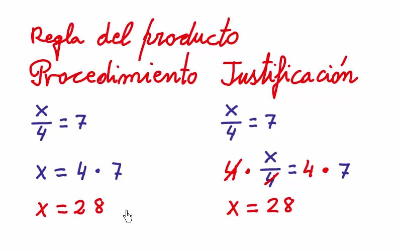 Matemáticas 1 ESO Regla del producto y de la división on Vimeo