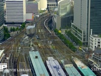東京駅周辺　俯瞰　アップ　微速度撮影　4K ホテルメトロポリタン丸の内30階より撮影